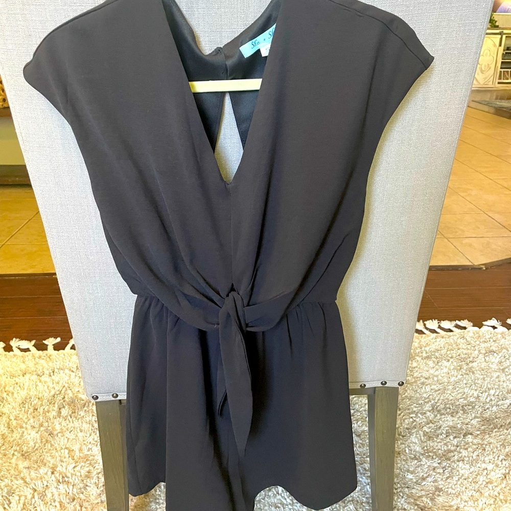 Dressy Black Romper